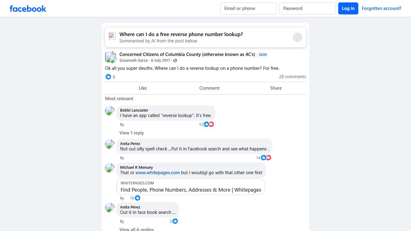 Concerned Citizens of Columbia County (otherwise known as 4C’s) | Ok all you super sleuths | Facebook